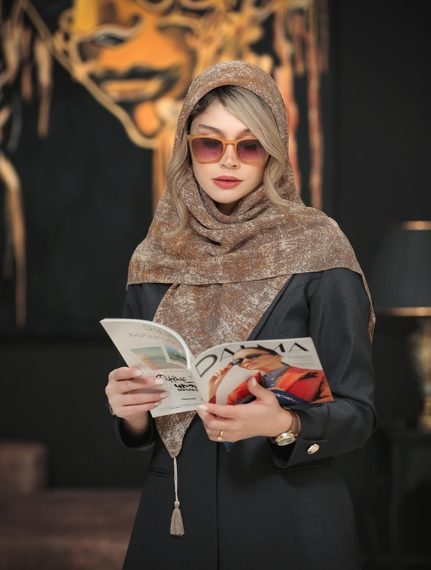 روسری مجلسی پتینه8 رنگ سری 80 تایی